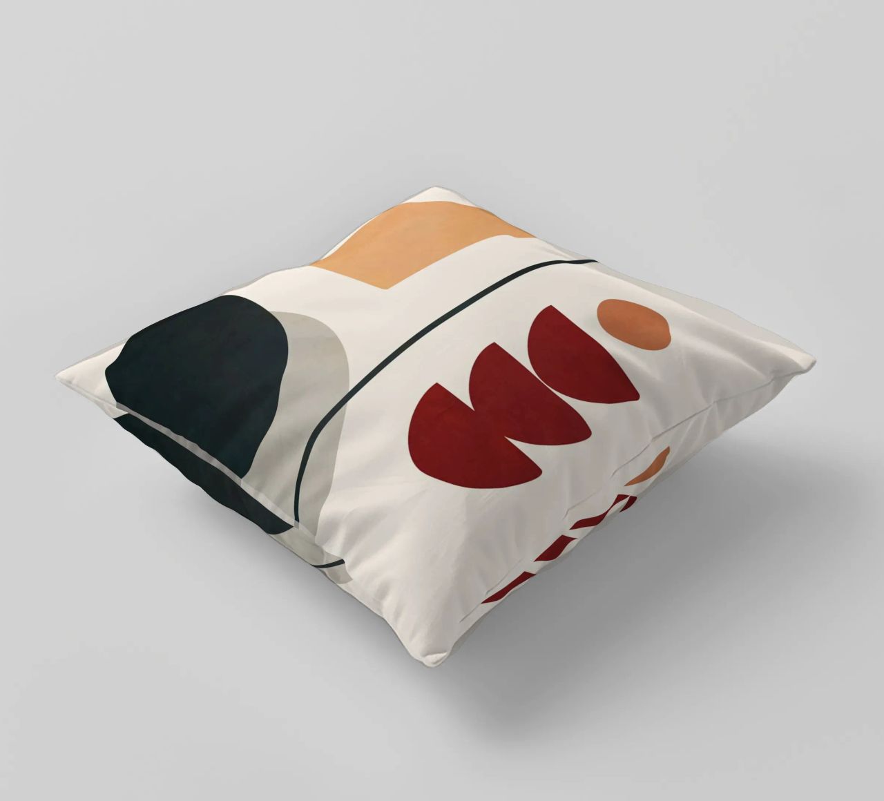 Abstract Minimal Art 02 cuscino da Flow Line