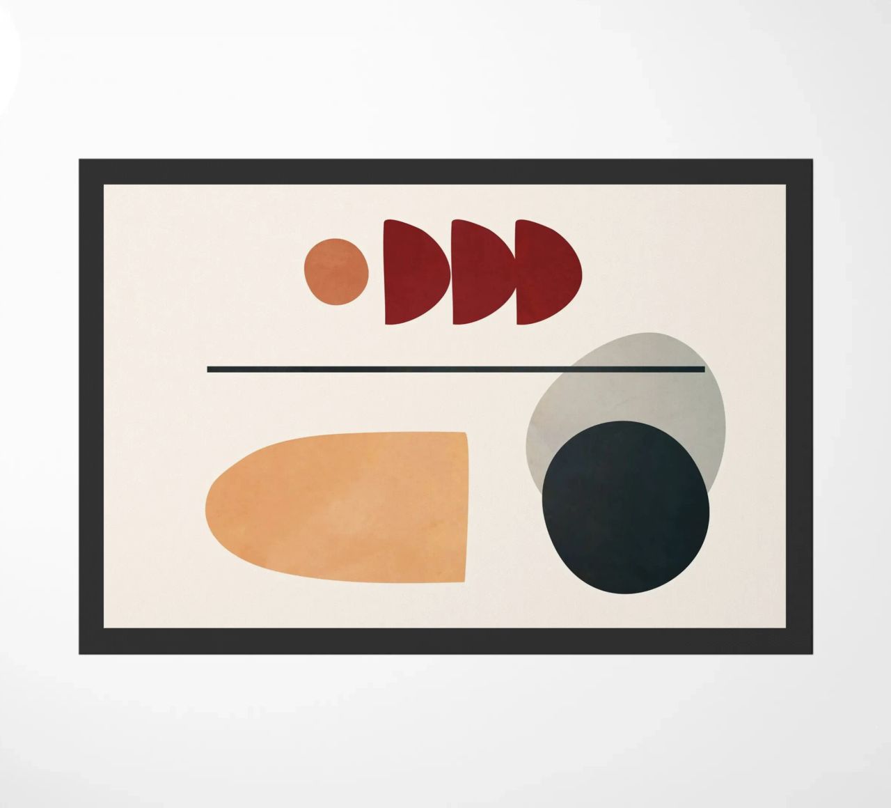 Abstract Minimal Art 02 doormat by Flow Line