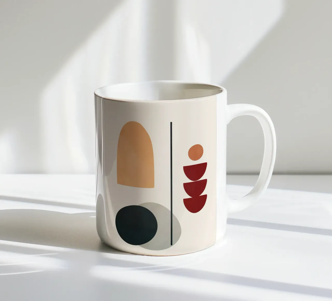 Abstract Minimal Art 02 tazza in ceramica da Flow Line