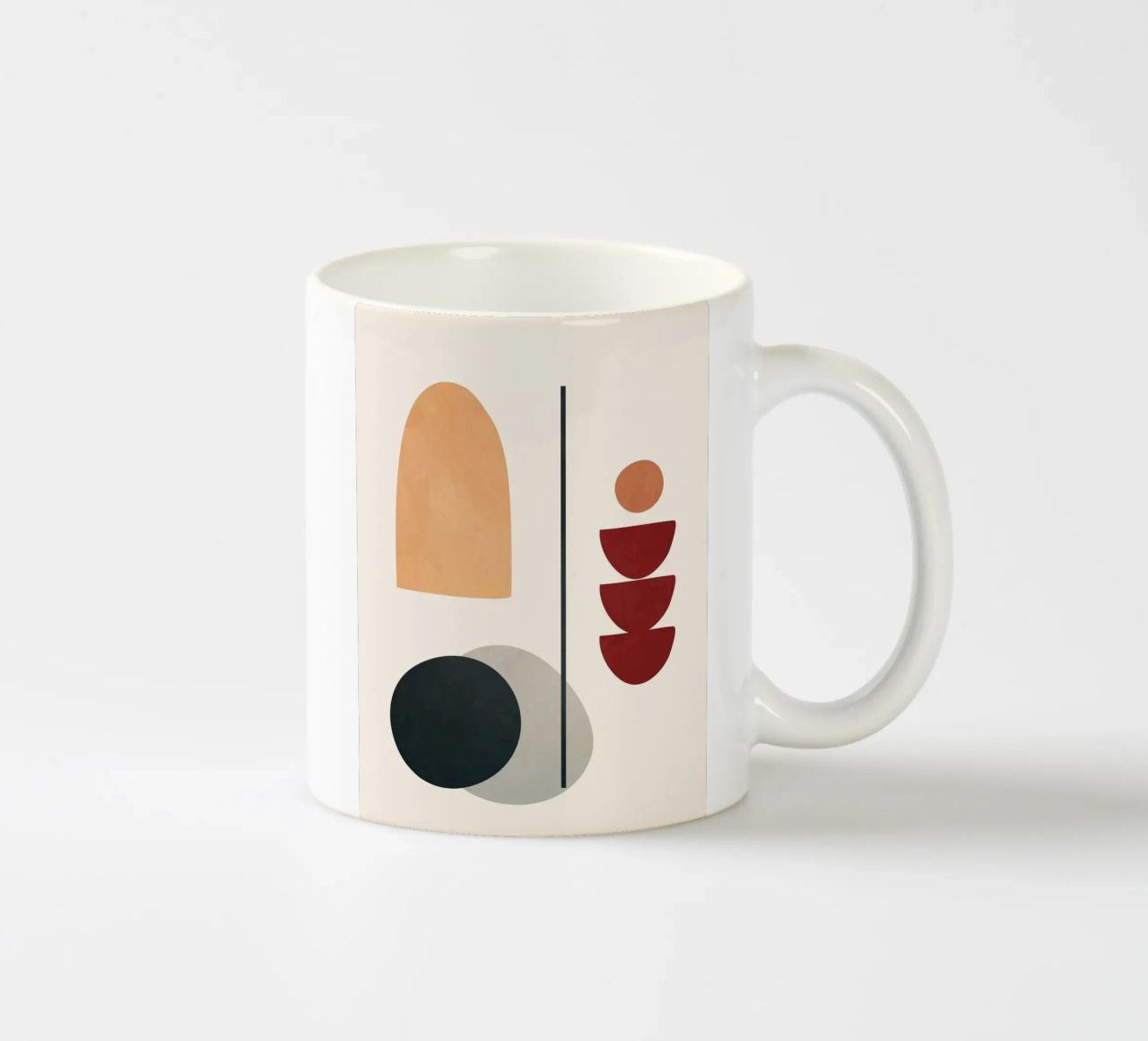 Abstract Minimal Art 02 tazza in ceramica da Flow Line