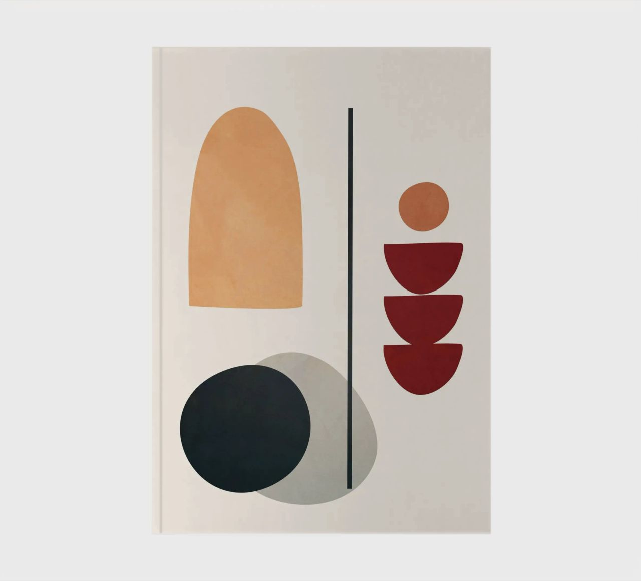 Abstract Minimal Art 02 notebook by Flow Line