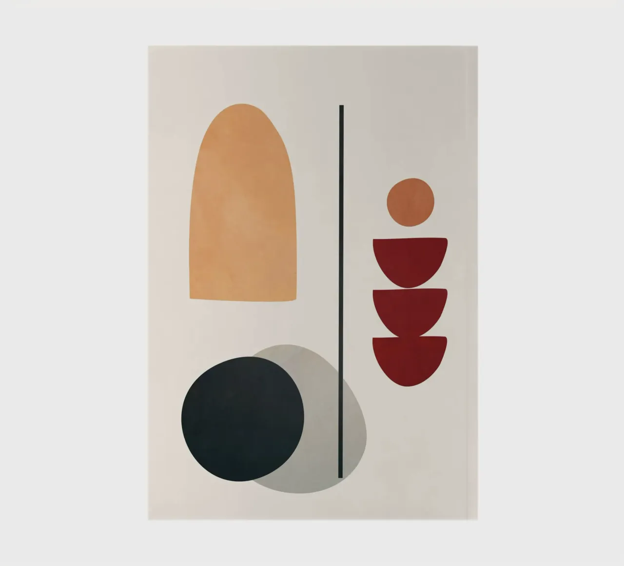 Abstract Minimal Art 02 notebook by Flow Line