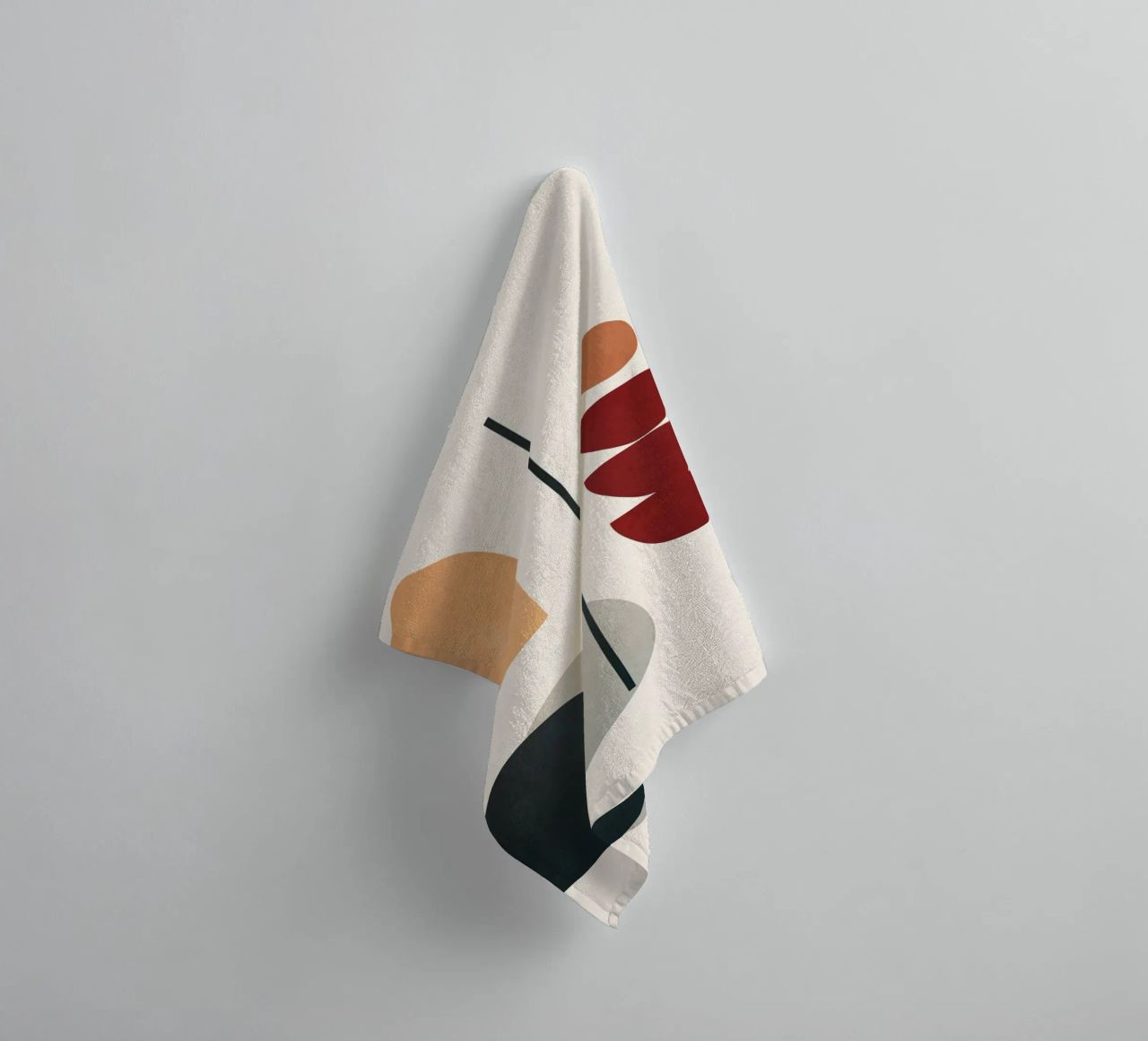 Abstract Minimal Art 02 towel by Flow Line