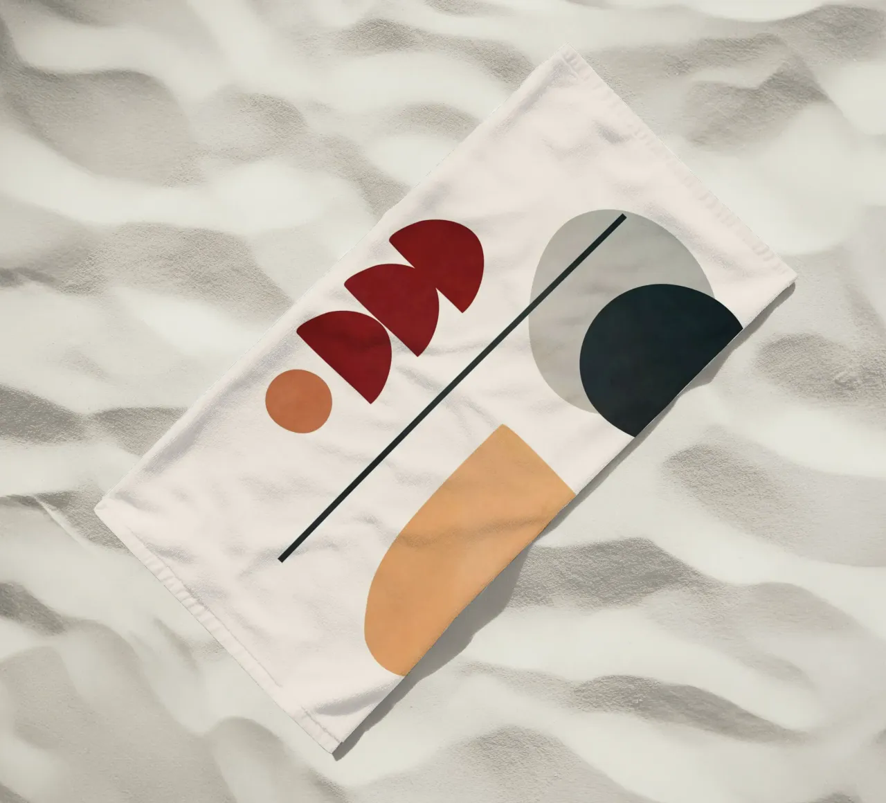 Abstract Minimal Art 02 toalla de playa de Flow Line