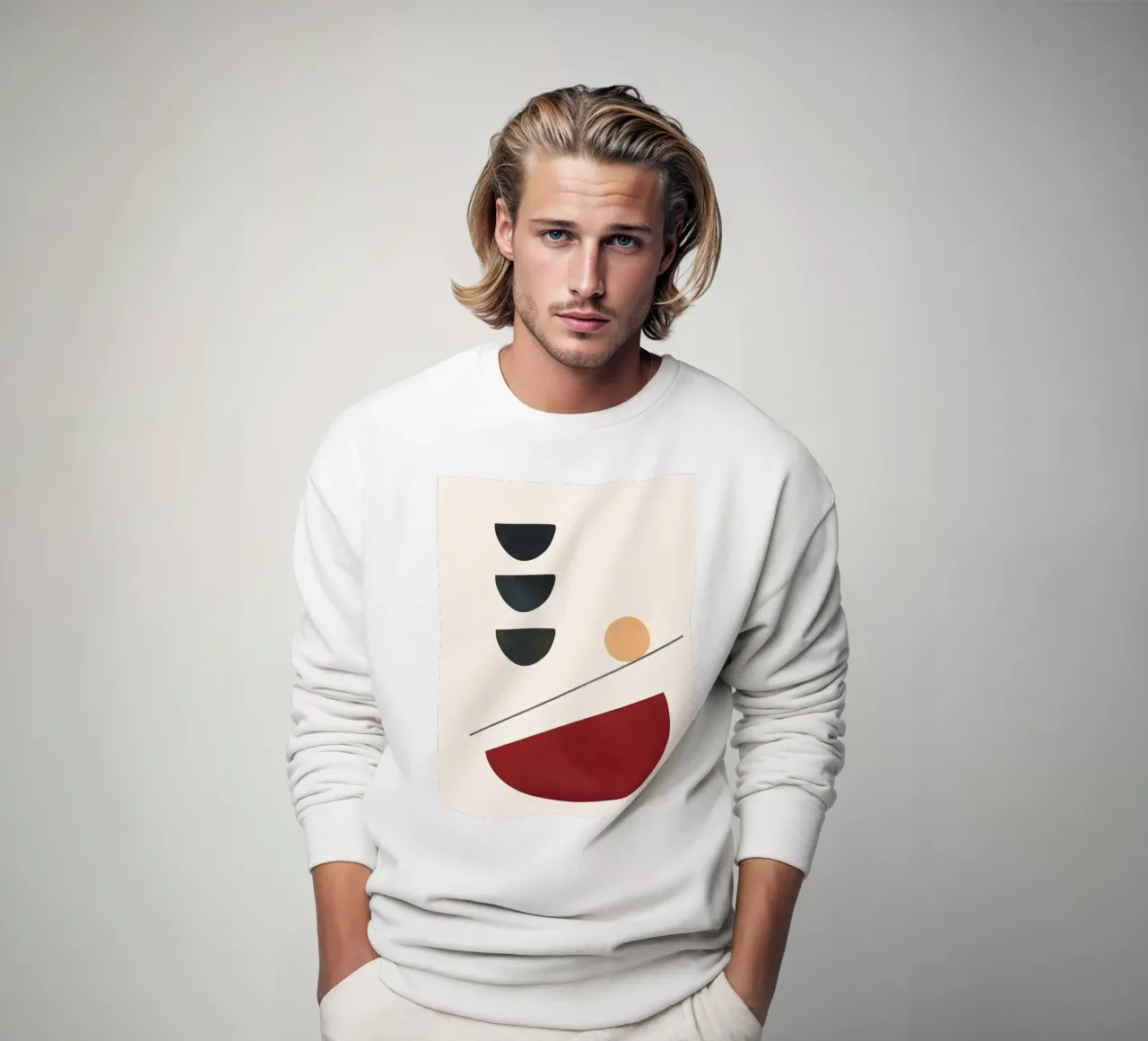 Abstract Minimal Art 03 felpa da Flow Line