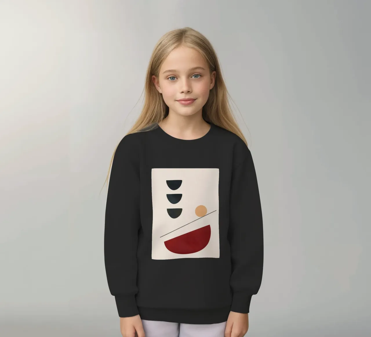 Abstract Minimal Art 03 felpa bambino da Flow Line