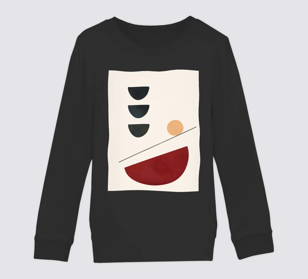 Abstract Minimal Art 03 felpa bambino da Flow Line