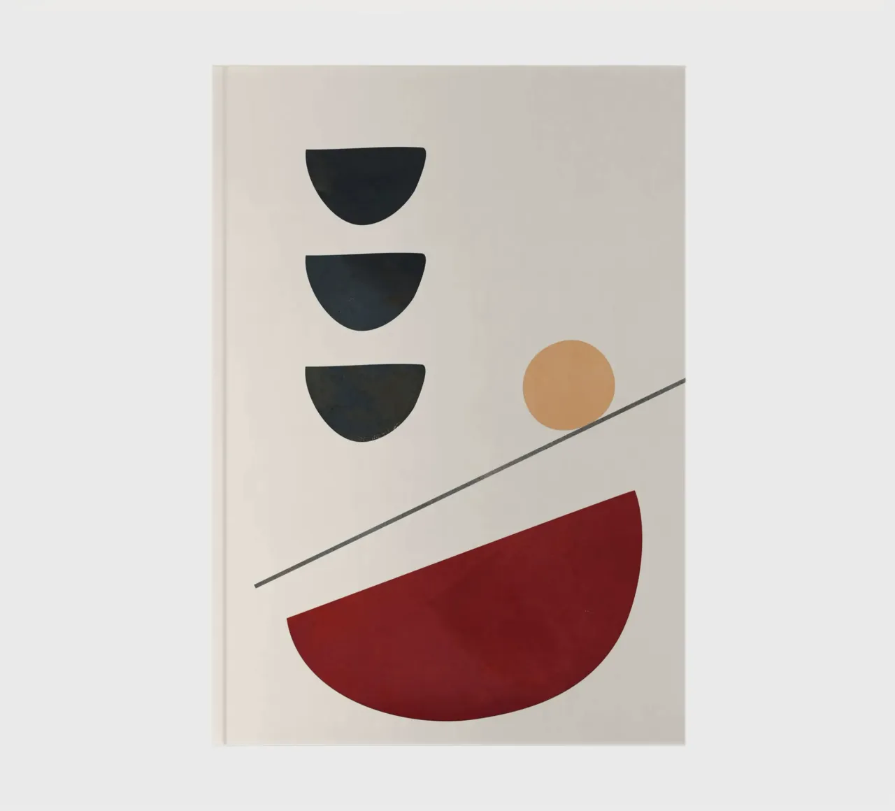 Abstract Minimal Art 03 notebook by Flow Line