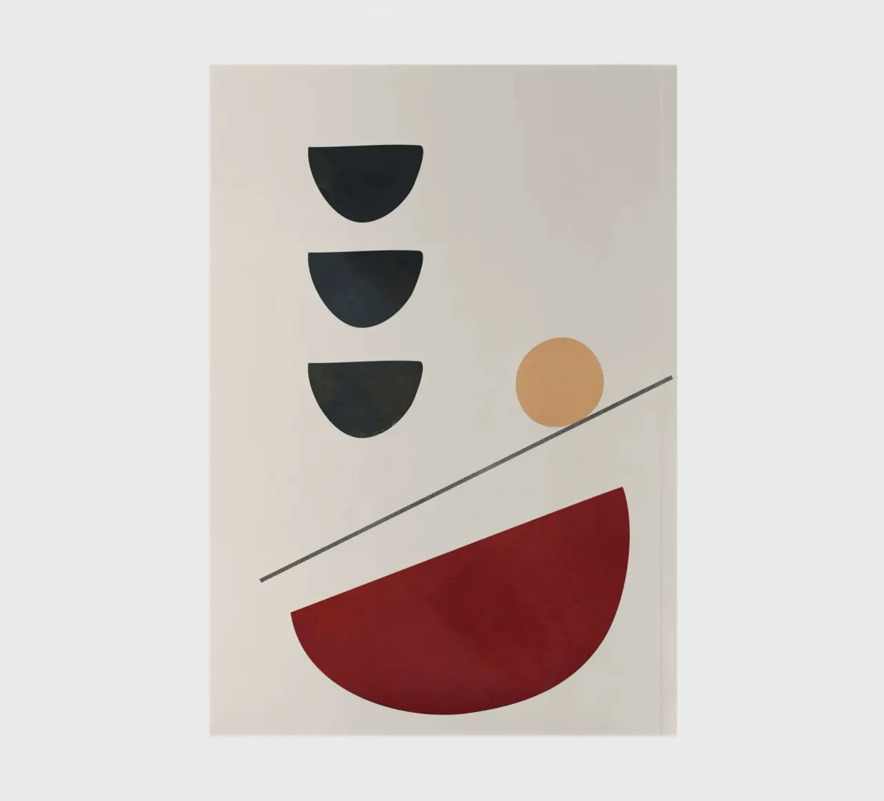 Abstract Minimal Art 03 notebook by Flow Line