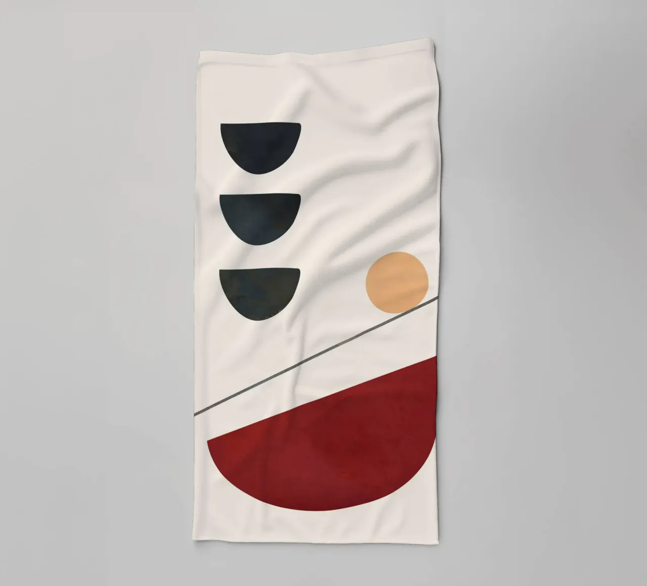 Abstract Minimal Art 03 asciugamano da bagno da Flow Line