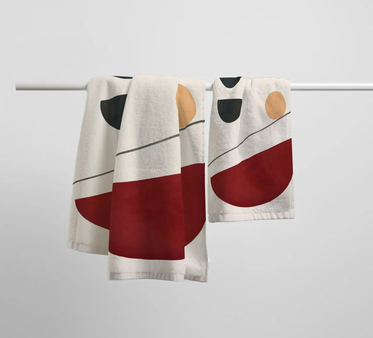 Abstract Minimal Art 03 asciugamano da bagno da Flow Line