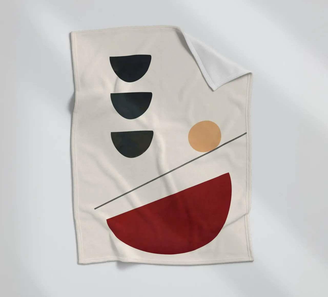 Abstract Minimal Art 03 coperta in pile da Flow Line