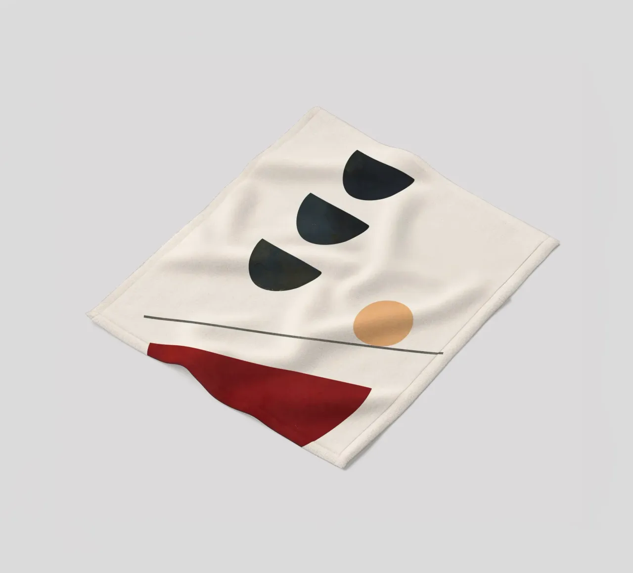 Abstract Minimal Art 03 coperta in pile da Flow Line