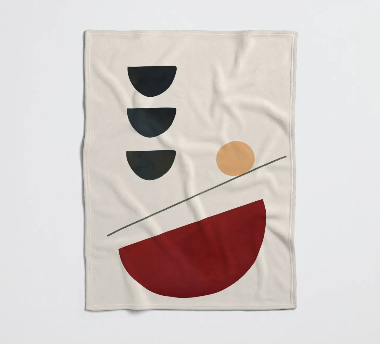 Abstract Minimal Art 03 coperta in pile da Flow Line