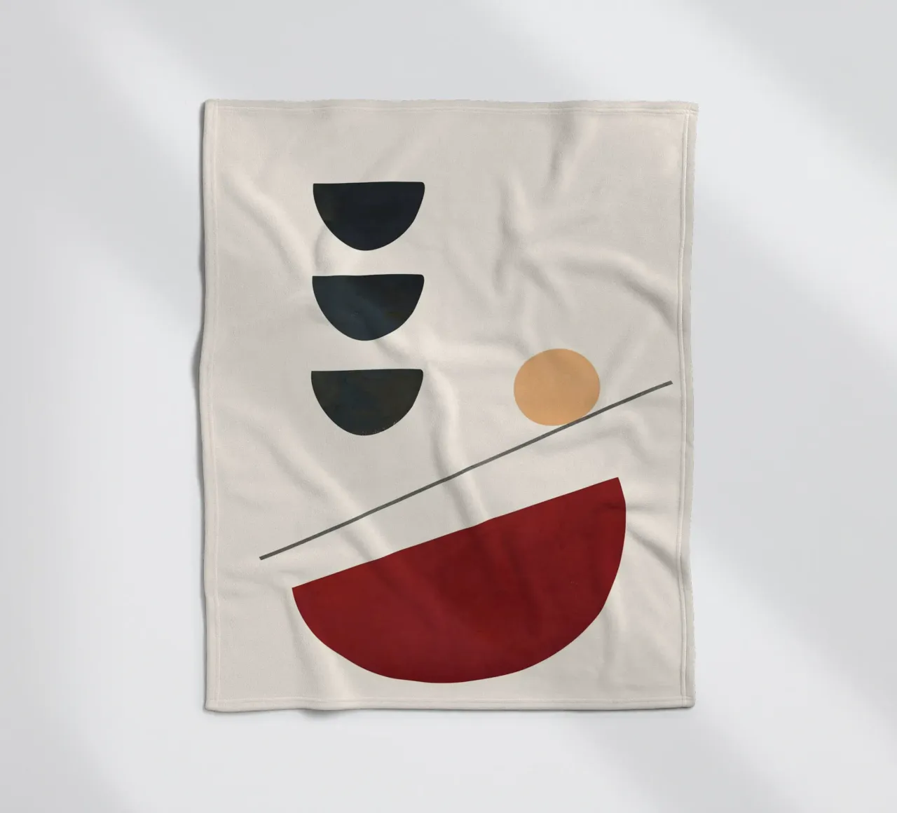 Abstract Minimal Art 03 coperta in pile da Flow Line