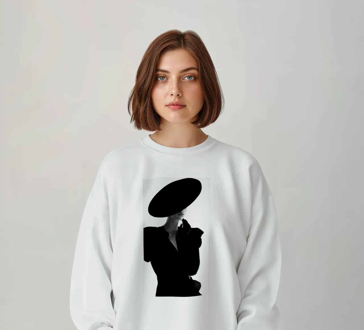 Donne in bianco e nero felpa da Lorraine Mooore