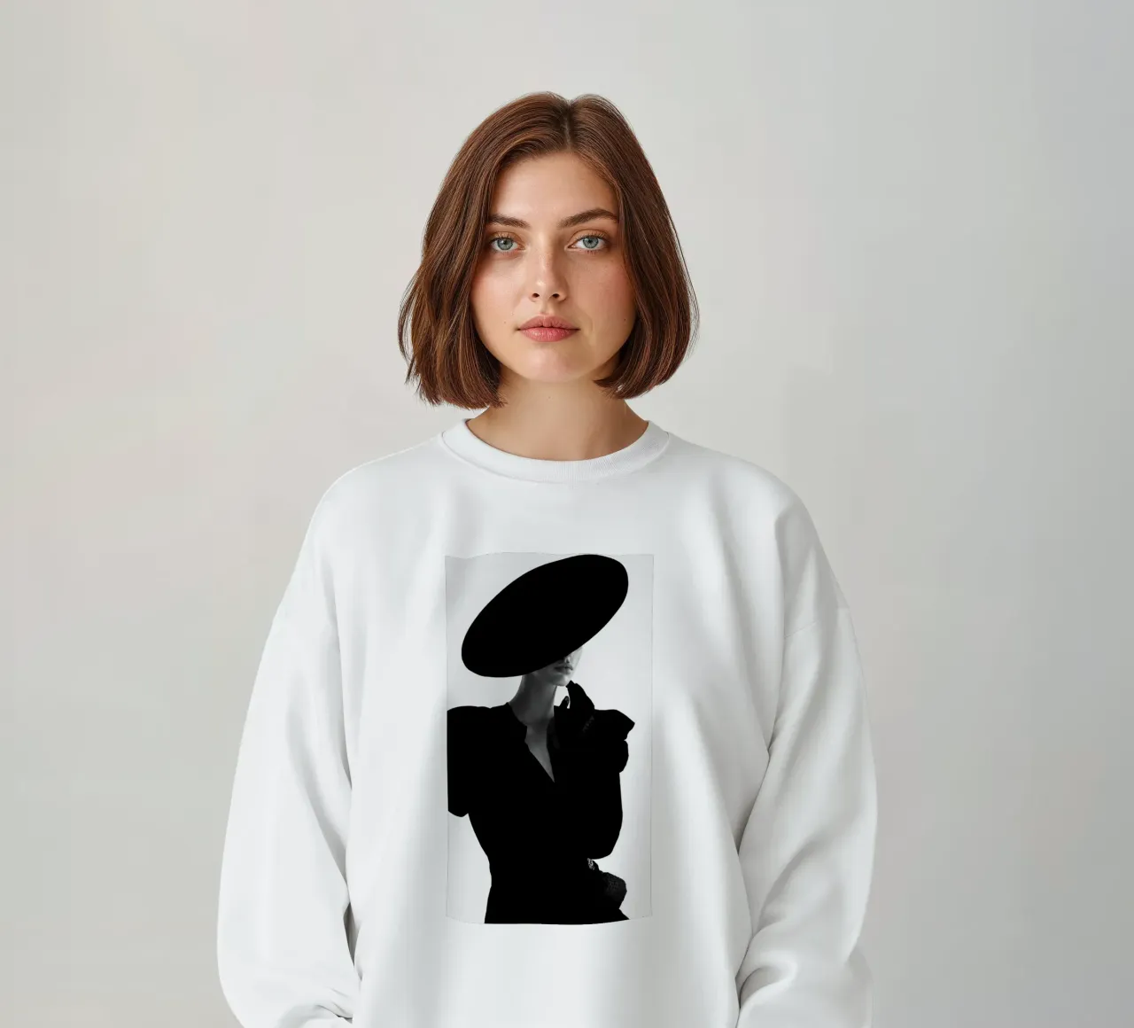 Donne in bianco e nero felpa da Lorraine Mooore