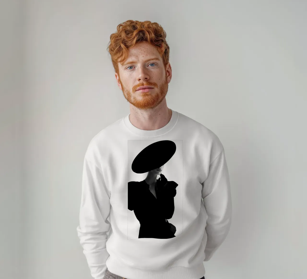 Donne in bianco e nero felpa da Lorraine Mooore