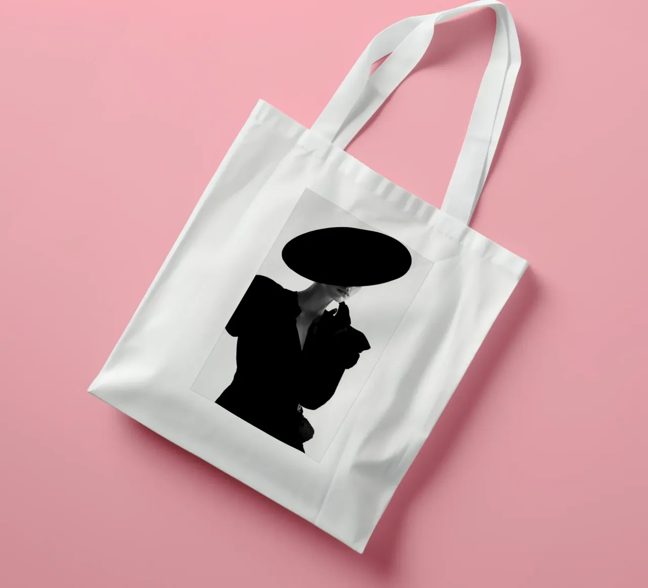 Donne in bianco e nero borsa in juta da Lorraine Mooore