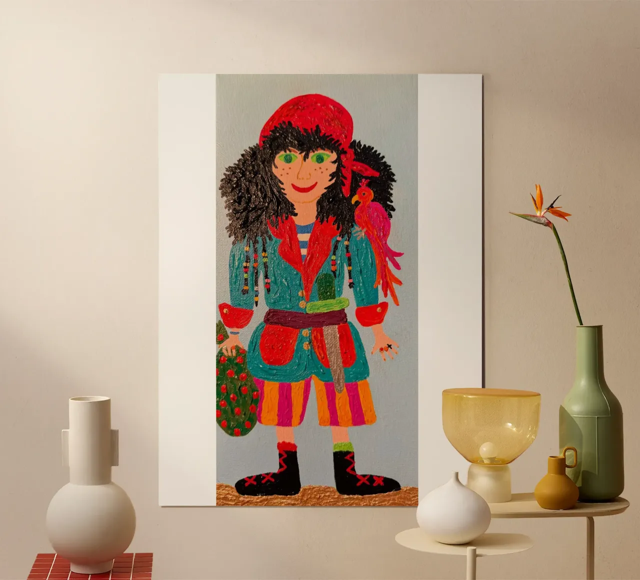 Il pirata Balthazar poster con telaio in plastica da irenissima