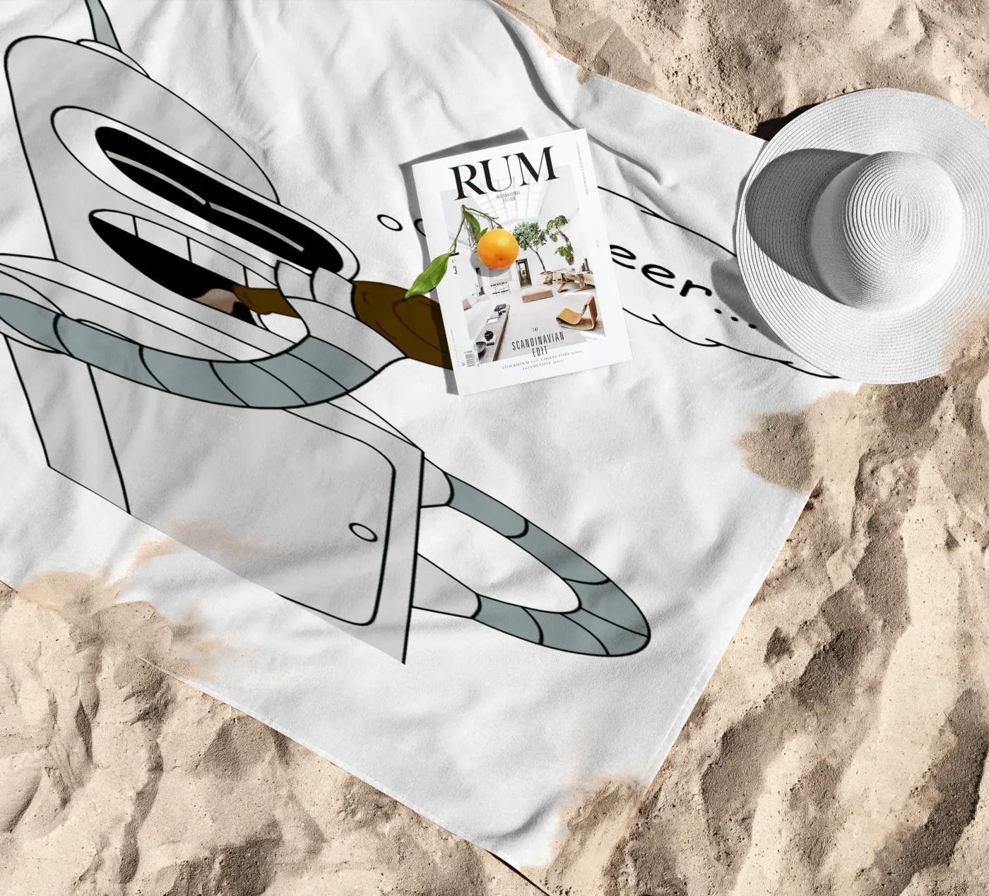 beer strandhanddoek van Danielshop
