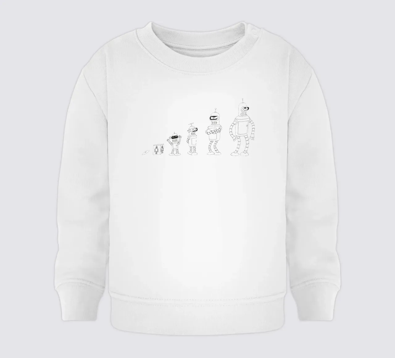 evoluzione del robot bendr felpa neonato da Danielshop