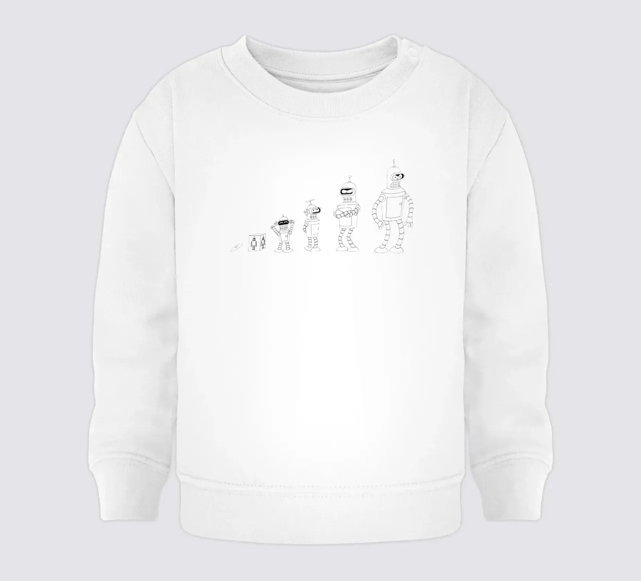 evoluzione del robot bendr felpa neonato da Danielshop