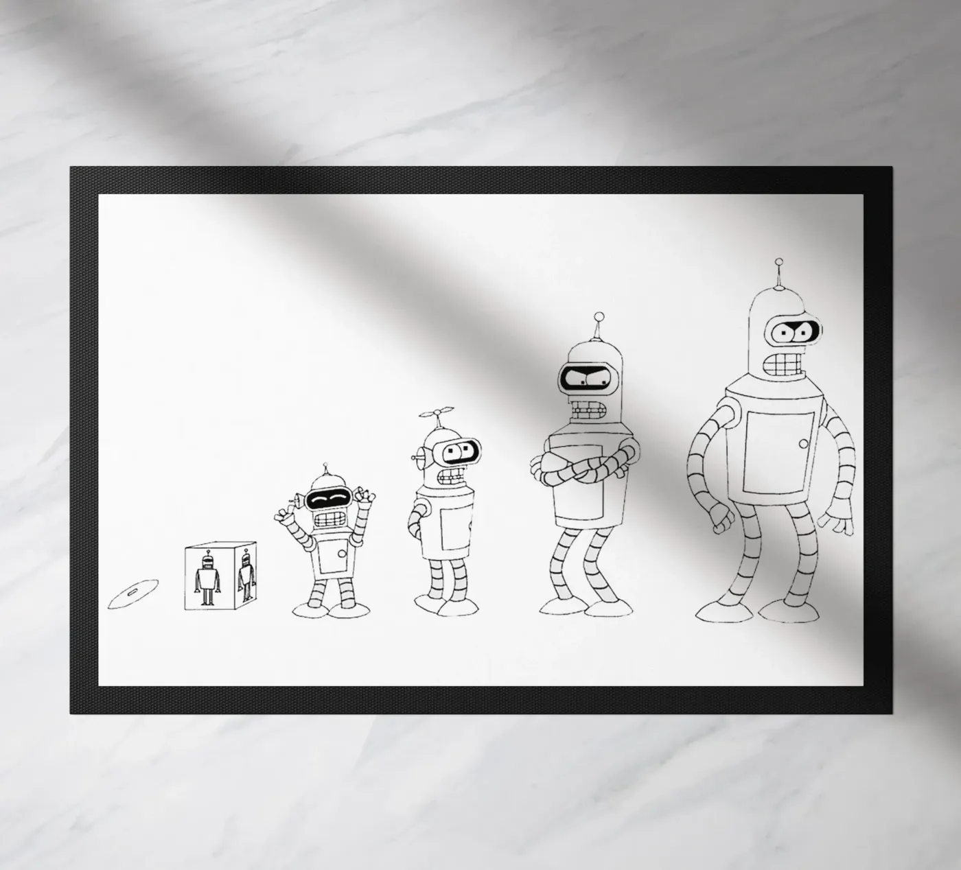 bendr robot evolutie deurmat van Danielshop