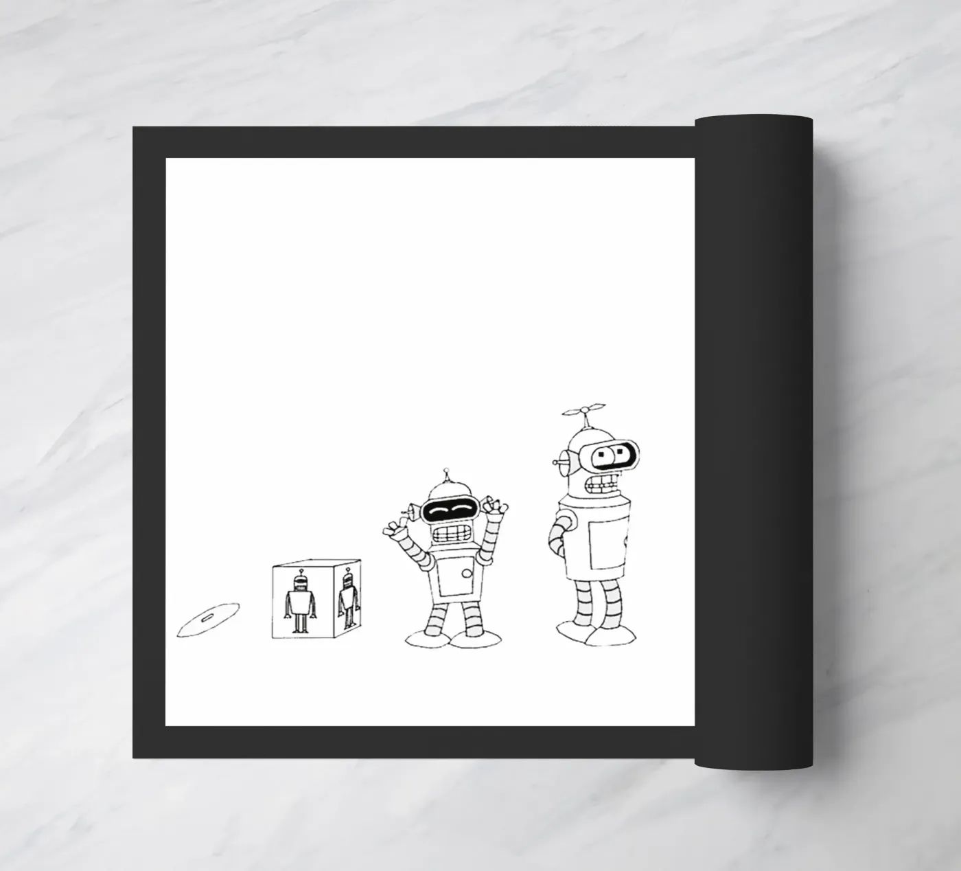 bendr robot evolutie deurmat van Danielshop