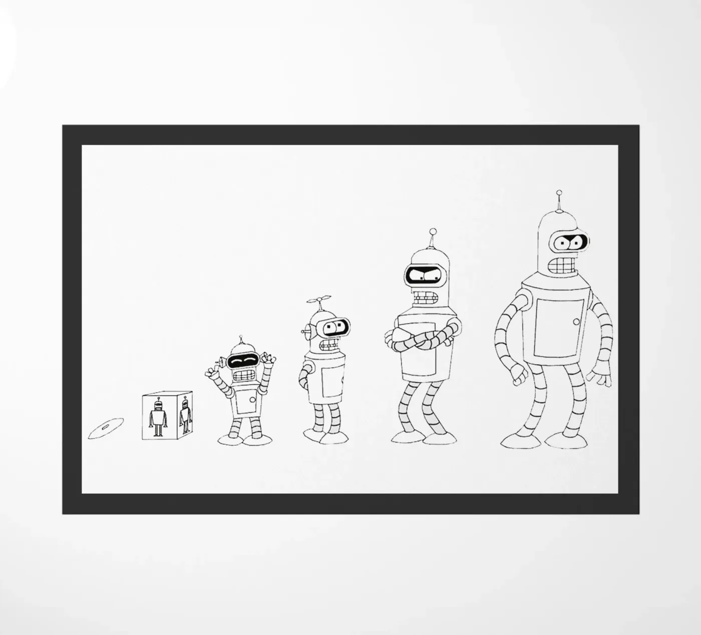 bendr robot evolutie deurmat van Danielshop