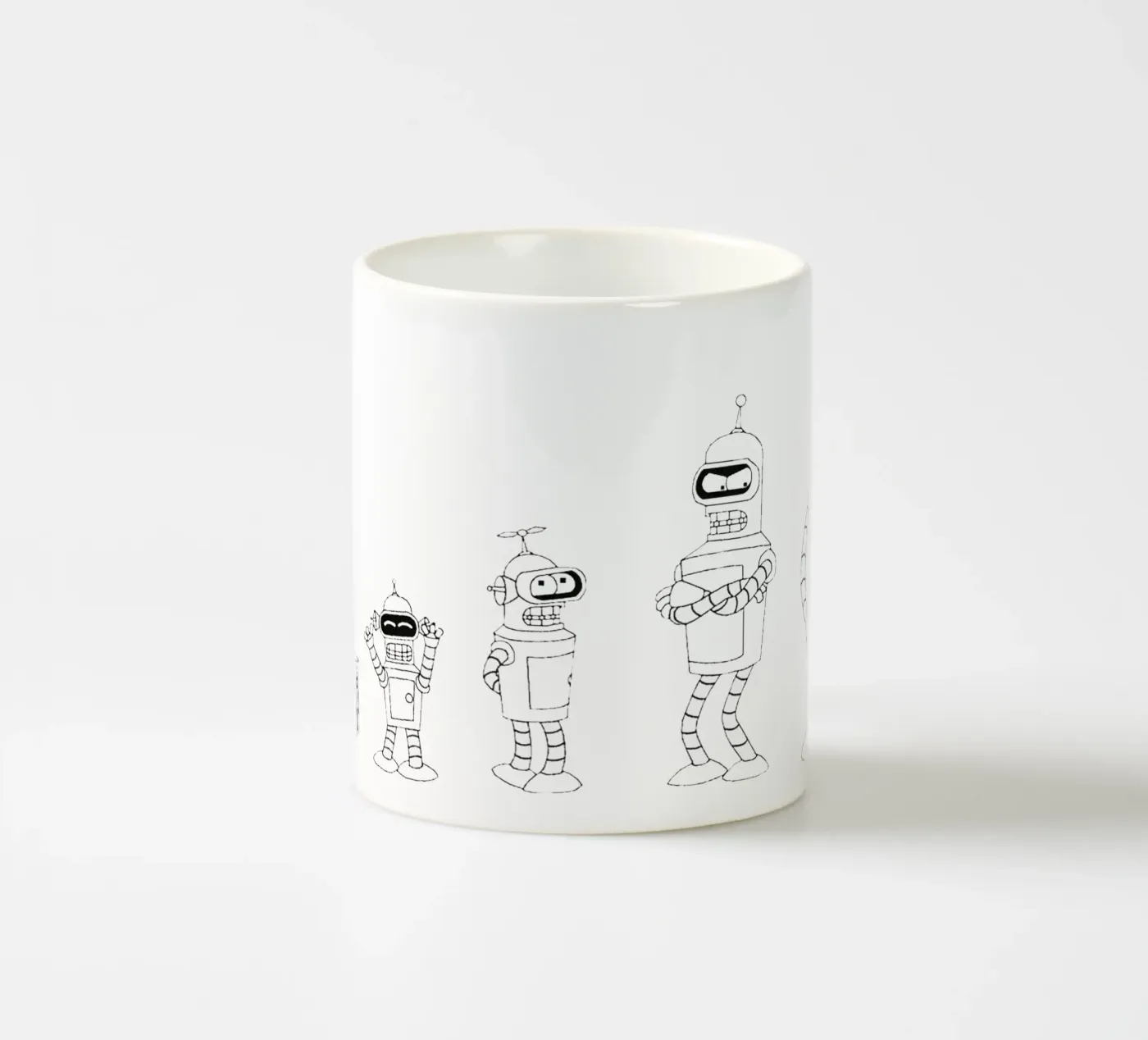 bendr robot evolution ceramic mug by Danielshop