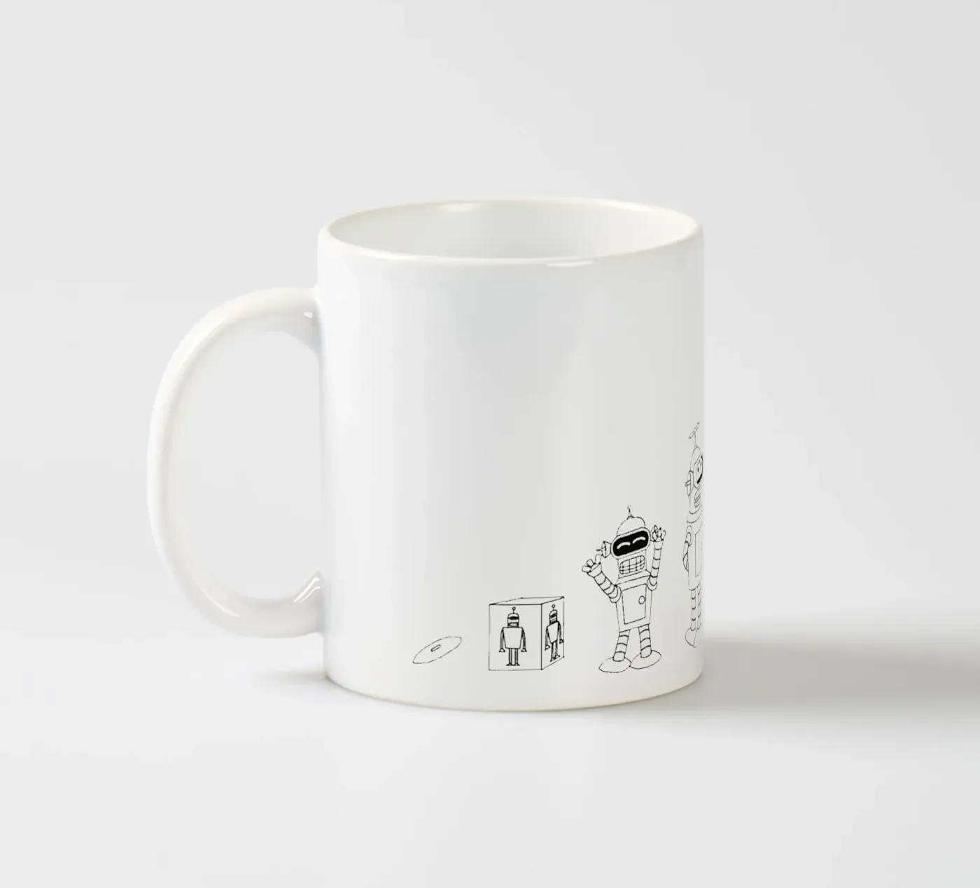 bendr robot evolution ceramic mug by Danielshop