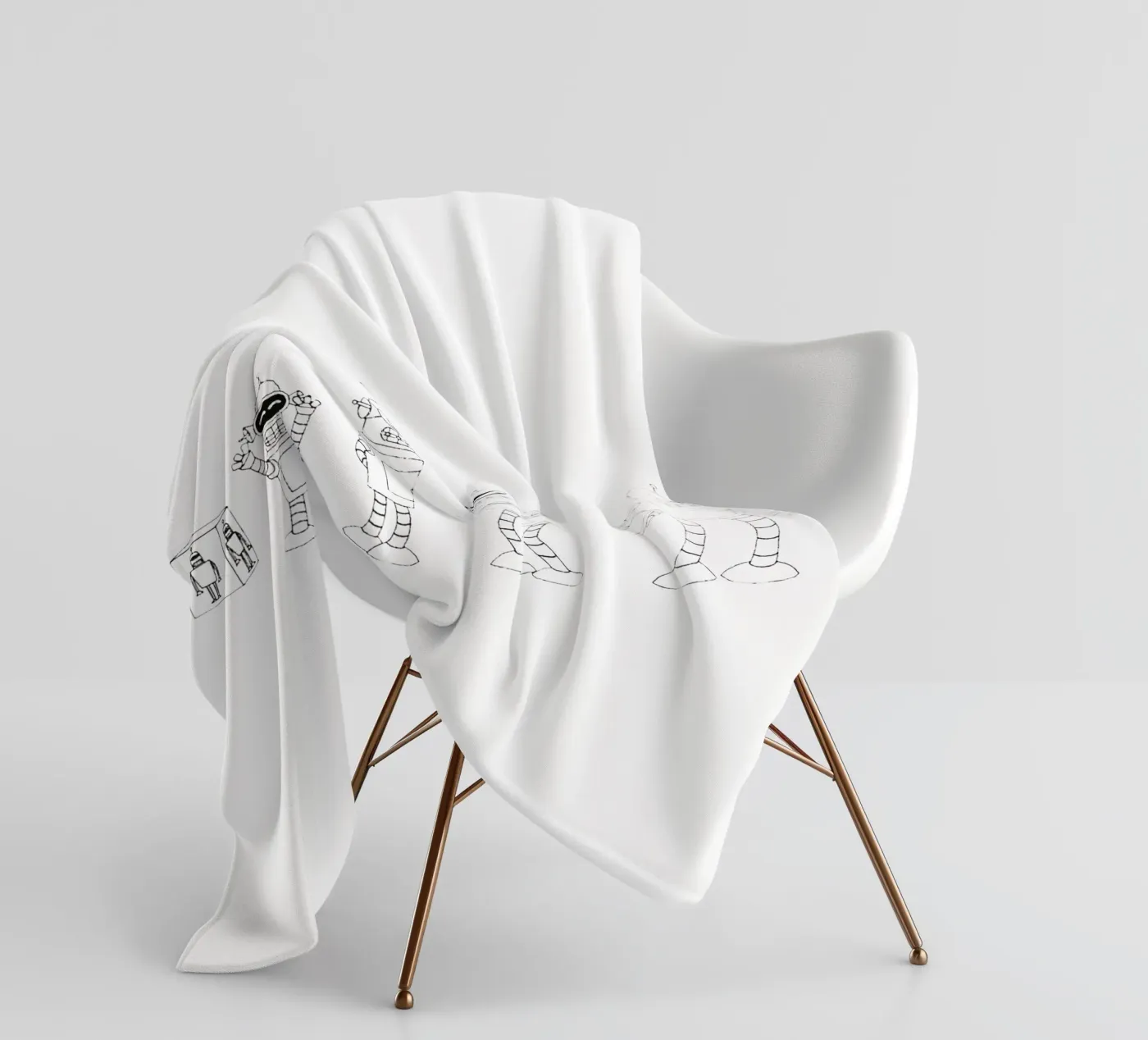 bendr robot evolution fleece blanket by Danielshop