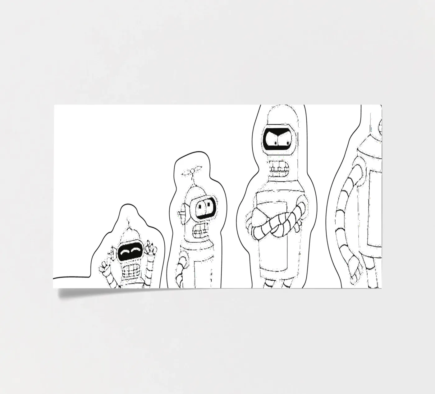 bendr robot evolution sticker sheet by Danielshop