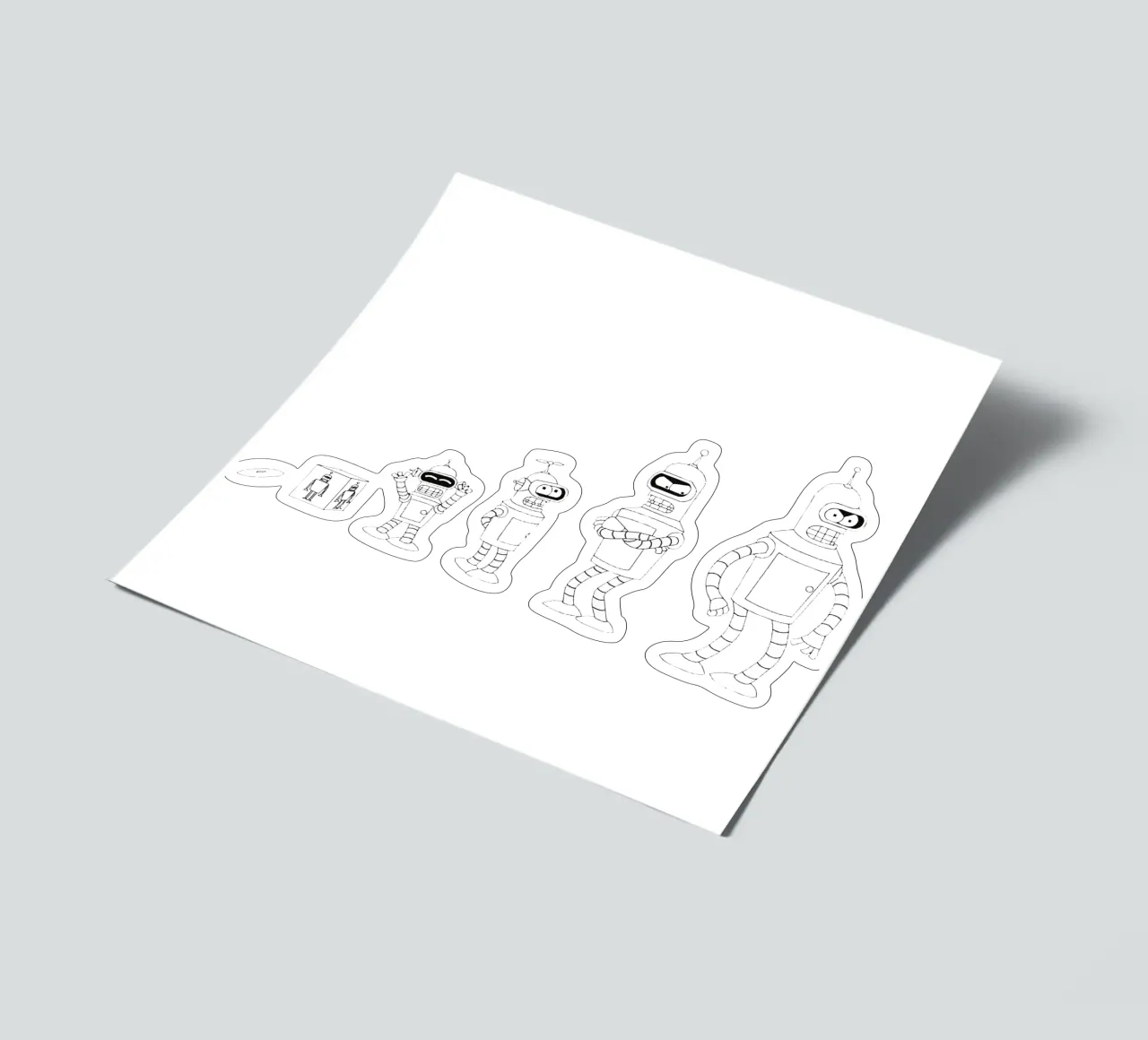 bendr robot evolution sticker sheet by Danielshop