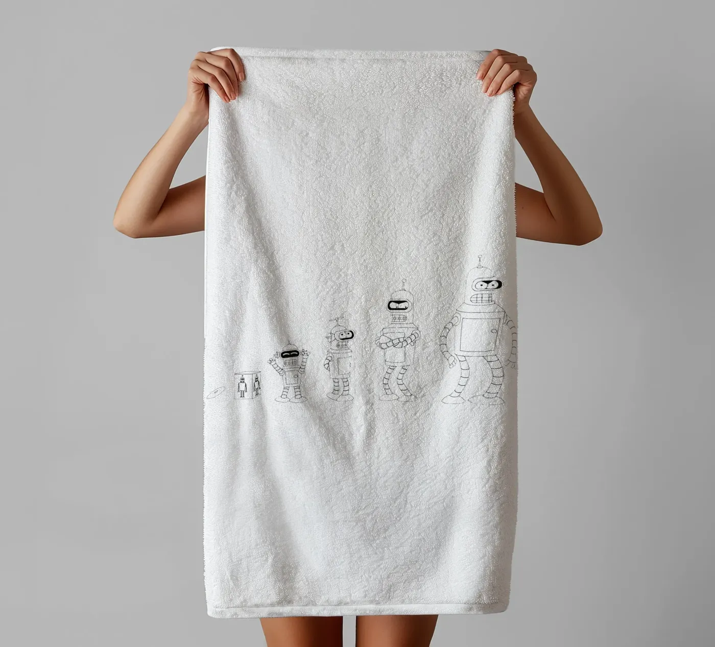 bendr robot evolutie badhanddoek van Danielshop