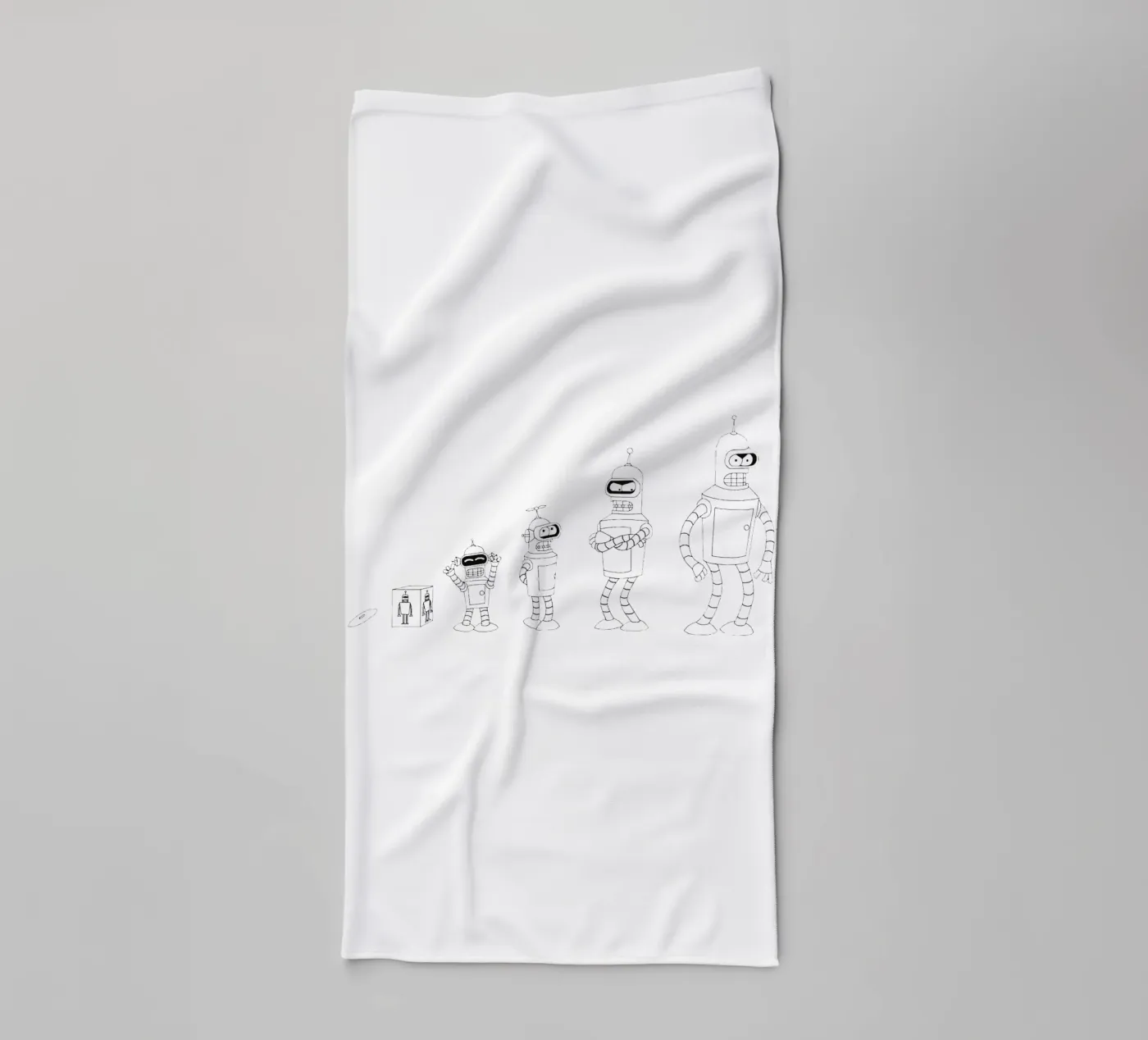 bendr robot evolutie badhanddoek van Danielshop
