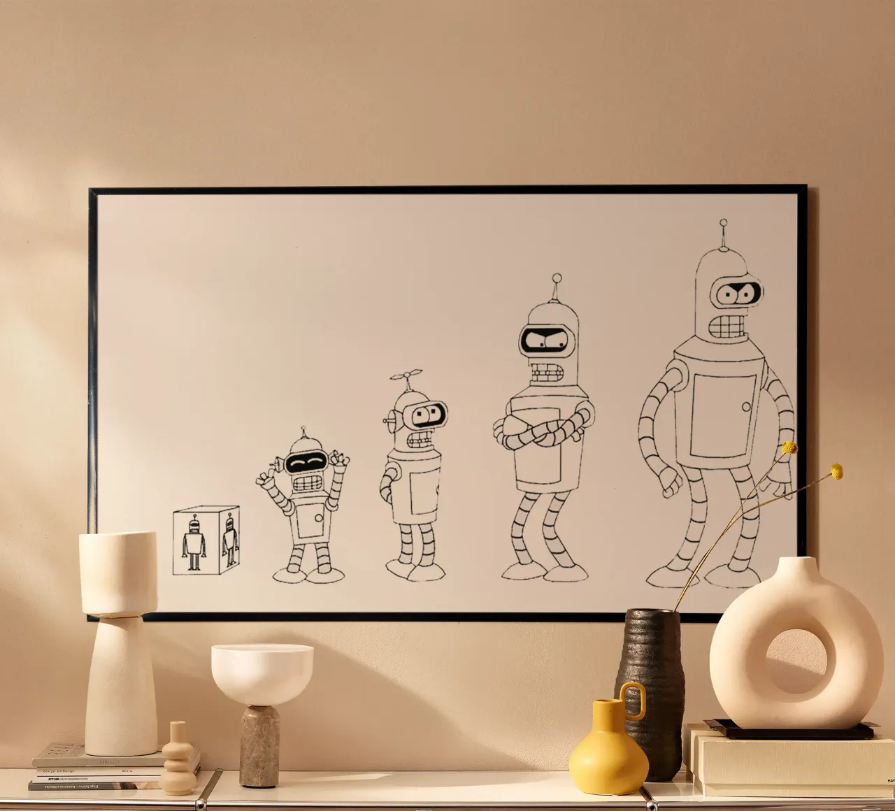 evoluzione del robot bendr carta hahnemühle da Danielshop