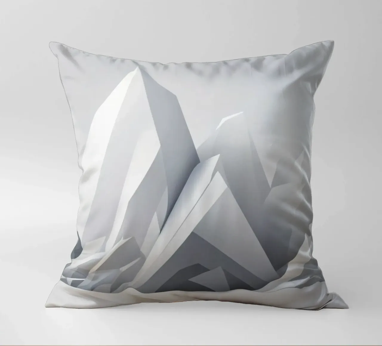 Paesaggio montano geometrico con cime aguzze e lisce cuscino da DesignDoodle