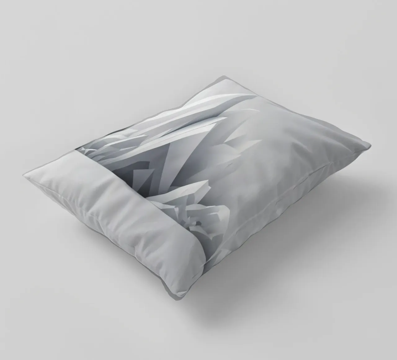Paesaggio montano geometrico con cime aguzze e lisce cuscino da DesignDoodle
