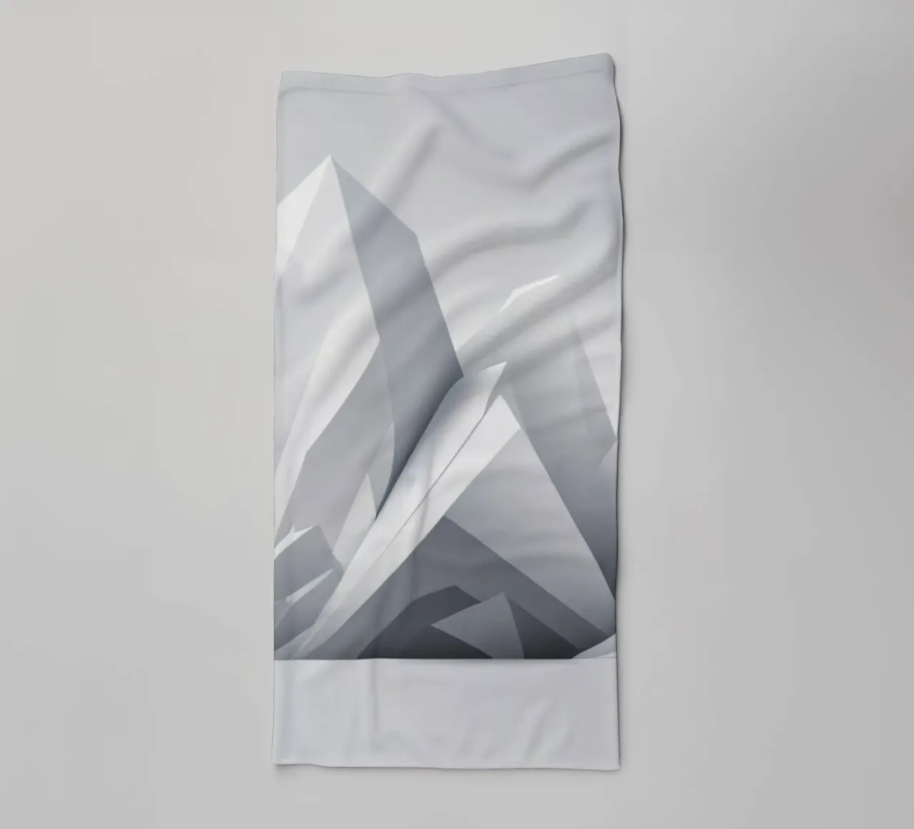 Geometric mountain landscape with sharp peaks and smooth towel by DesignDoodle