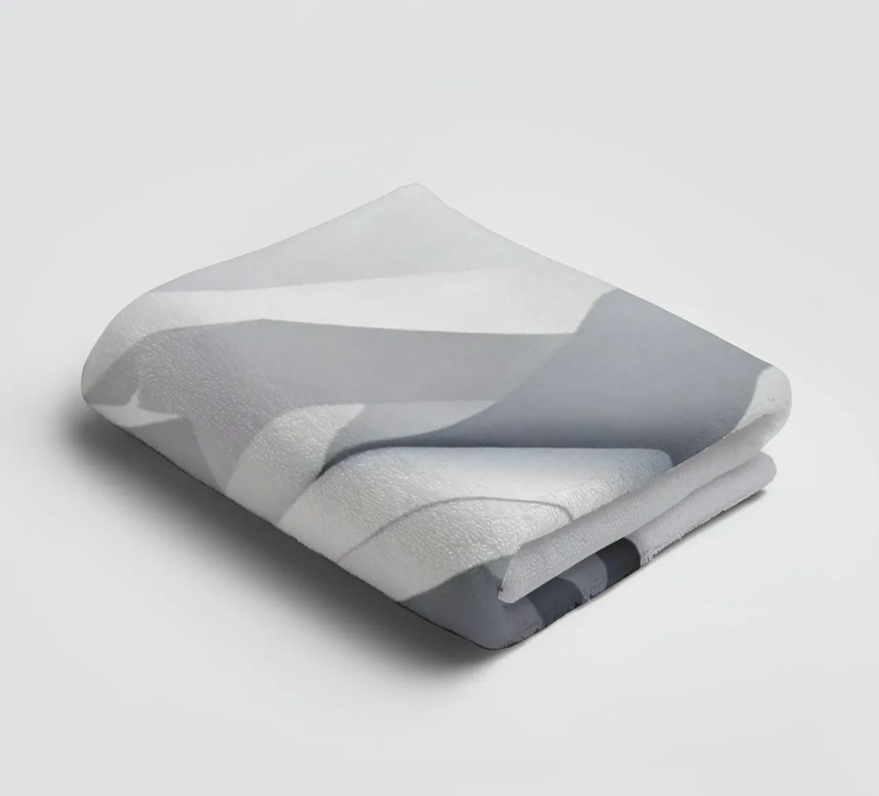Geometric mountain landscape with sharp peaks and smooth towel by DesignDoodle