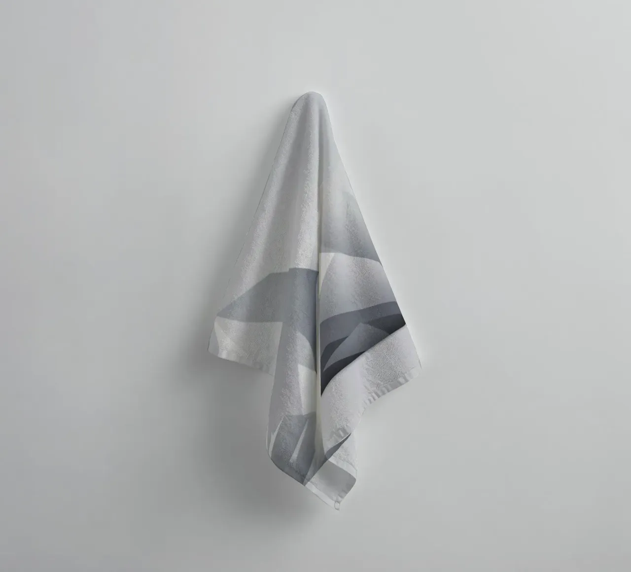 Geometric mountain landscape with sharp peaks and smooth towel by DesignDoodle