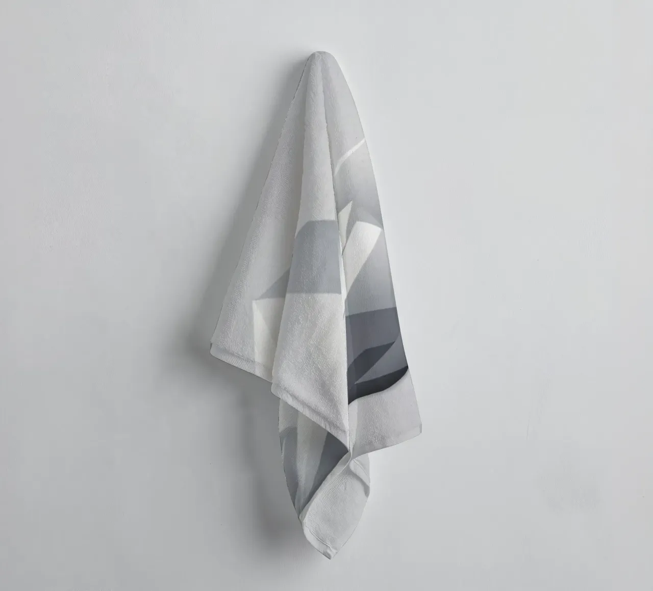 Geometric mountain landscape with sharp peaks and smooth towel by DesignDoodle