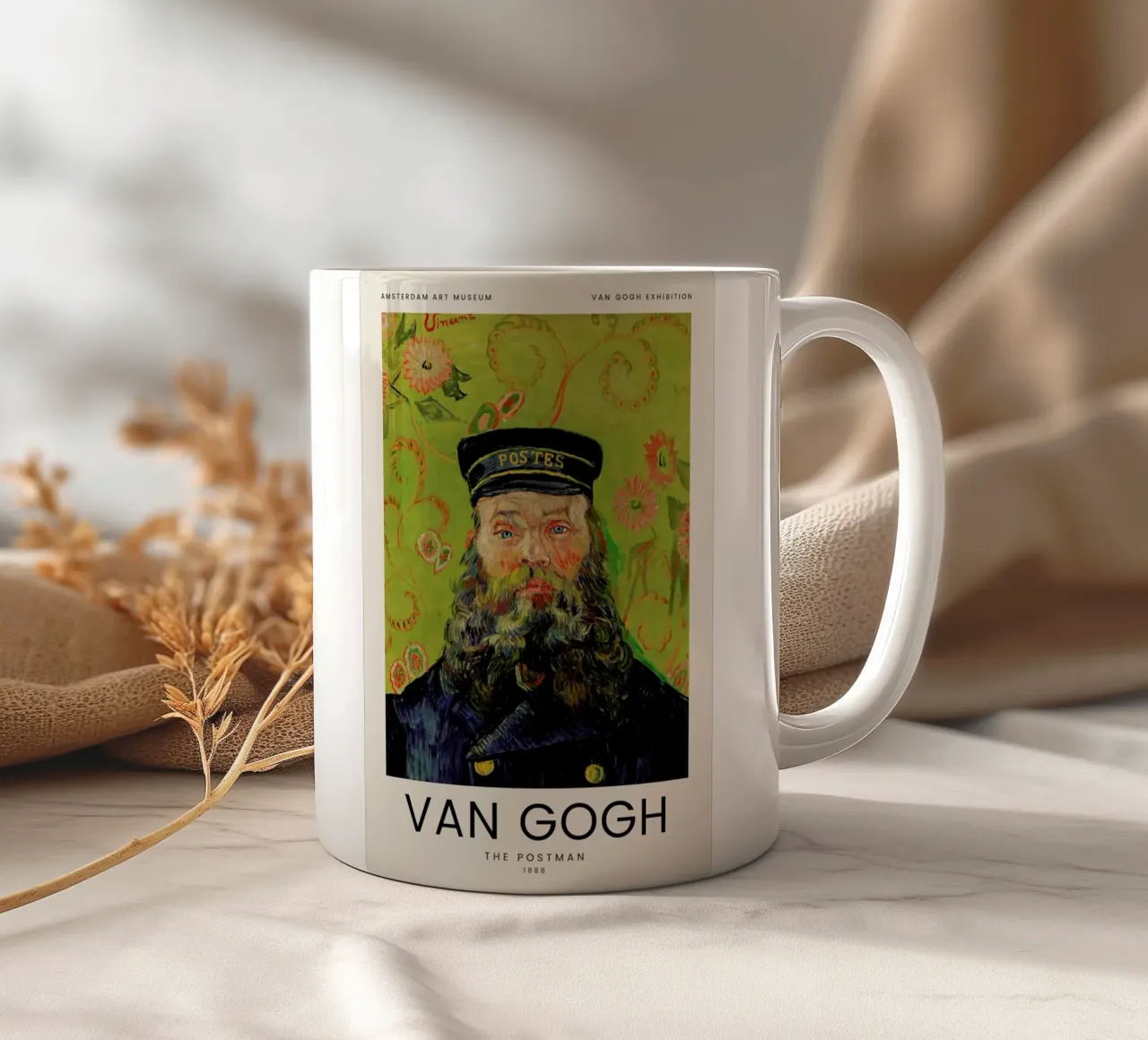 van Gogh - The Postman tazza in ceramica da Vintage by JUNIQE