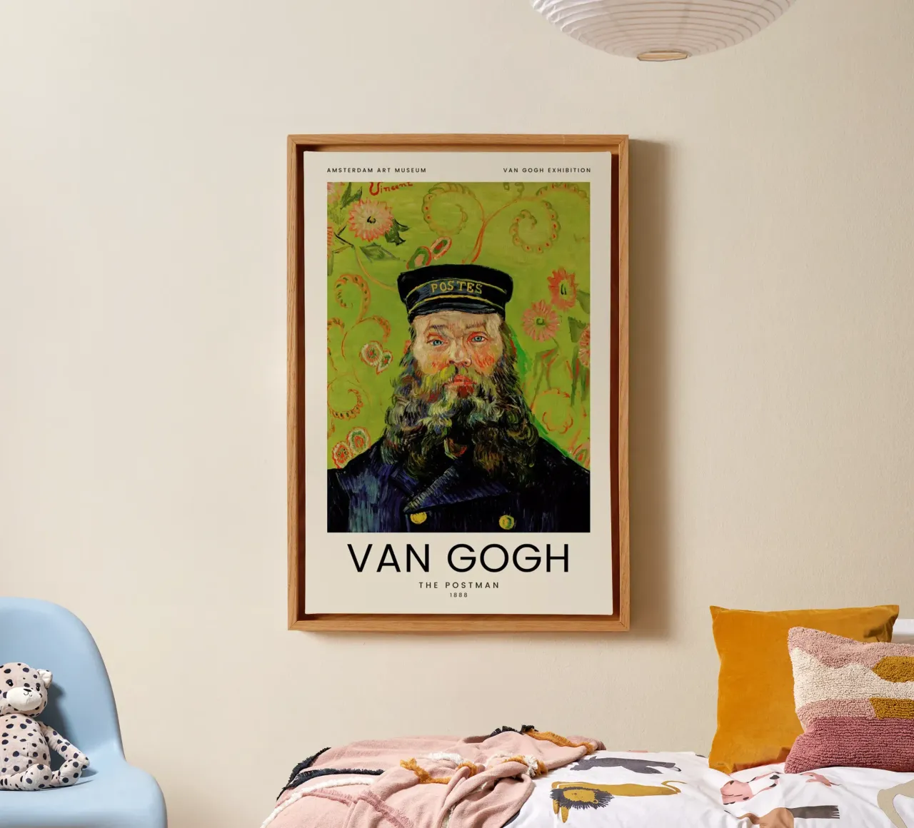 van Gogh - The Postman tela con Cornice a cassetta da Vintage by JUNIQE