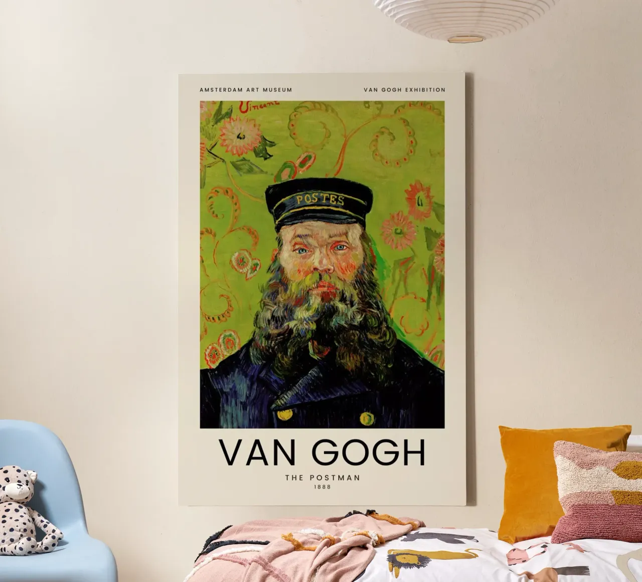 van Gogh - The Postman tela con Cornice a cassetta da Vintage by JUNIQE