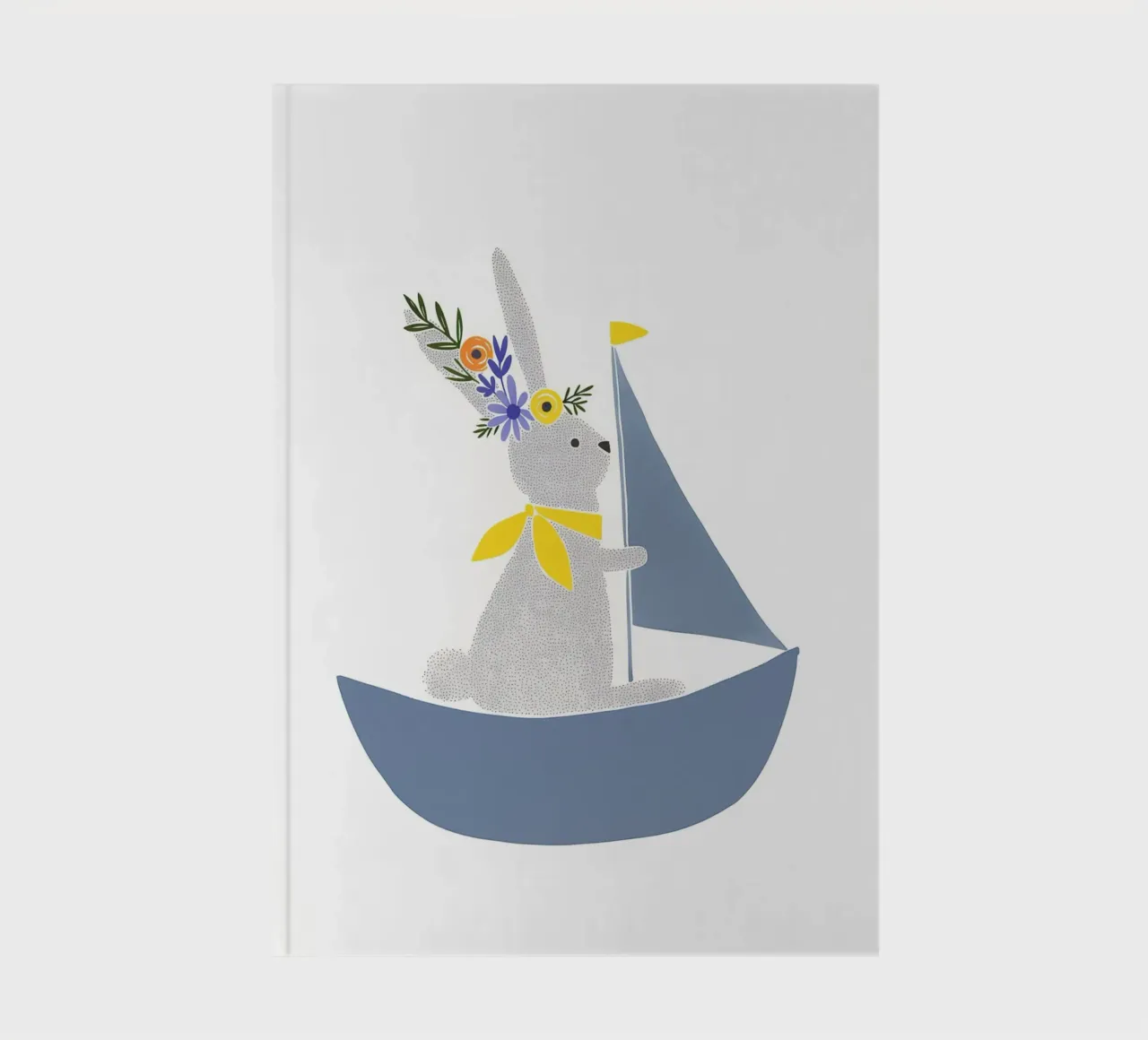Sailing fun with a hare notebook by Carinaprint
