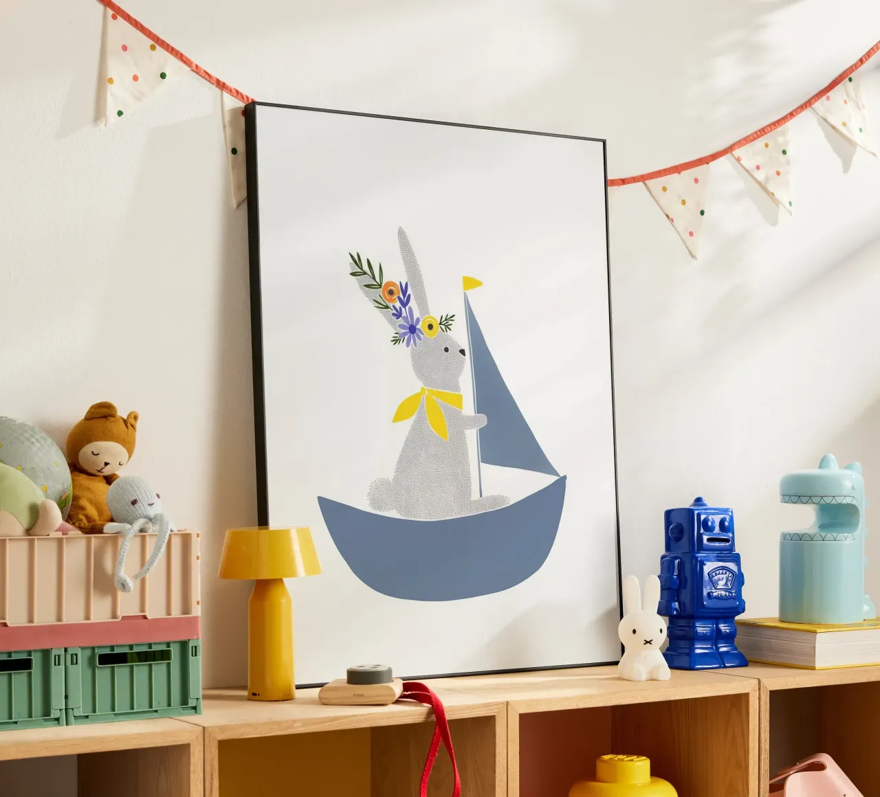 Divertimento a vela con una lepre alluminio dibond da Carinaprint