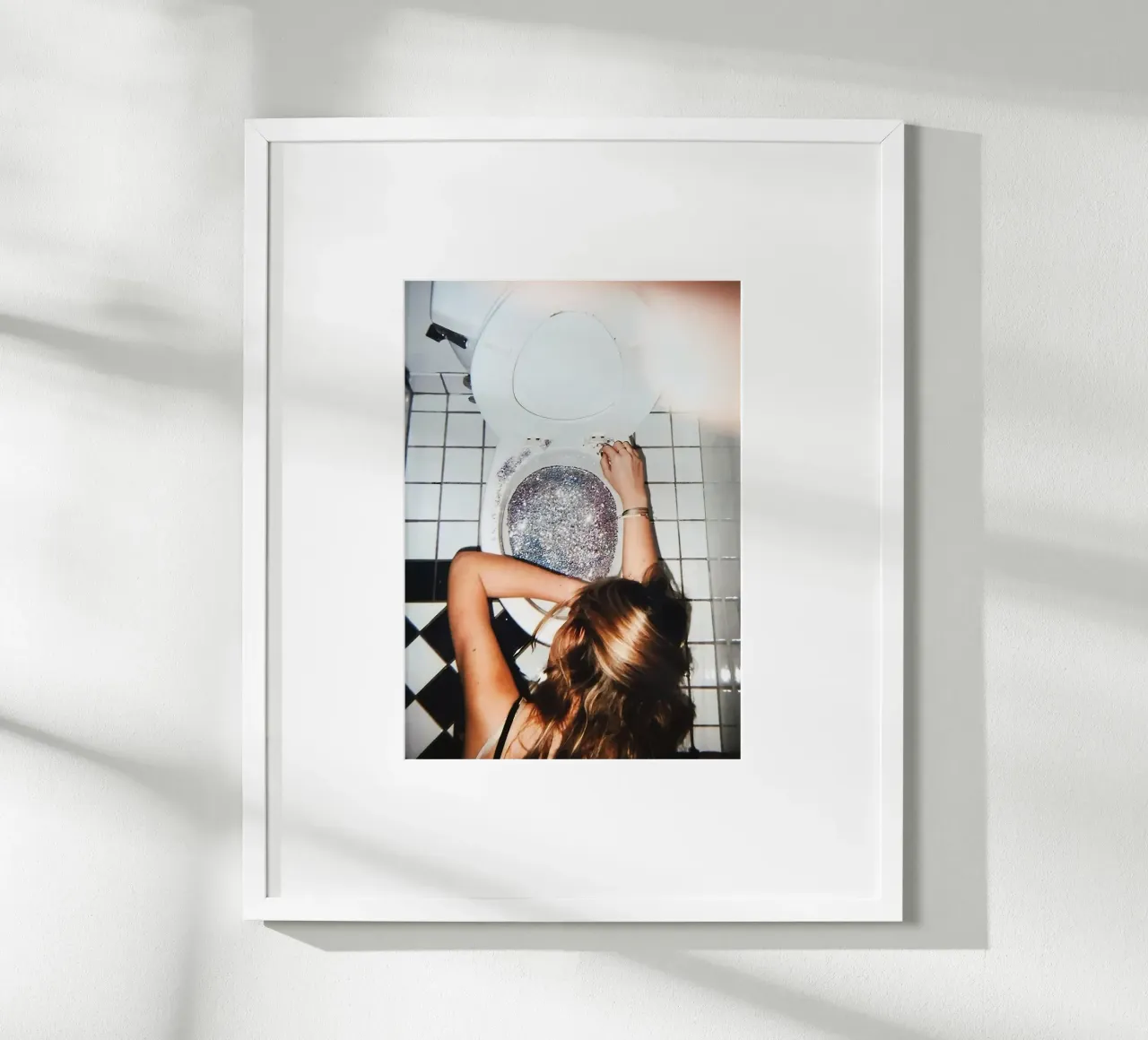 Il sonno del bambino poster con telaio in legno da Takeme